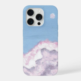Capa de telefone Nuvens Fofas Rosa e Roxo