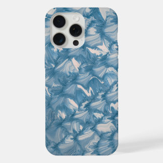 Capa de Telefone Ondas de Mármore Abstrato Azul