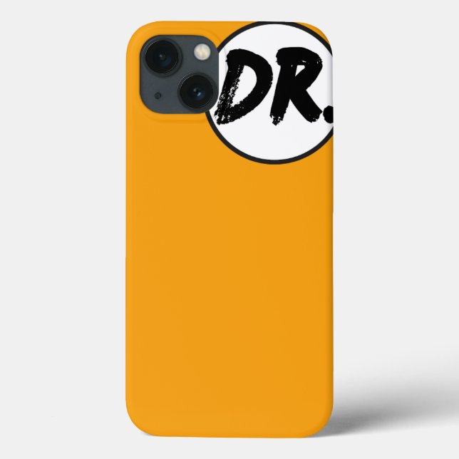 Capa de telefone Orange DR. Logo (Verso)
