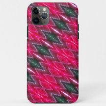 Capa de telefone - Padrão caleidoscópico vermelho