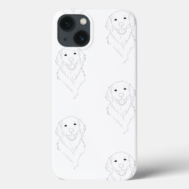Capa de telefone para amante de Golden retriever m (Verso)