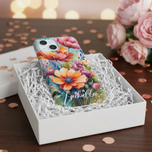 Capa de Telefone Personalizada com Design Floral