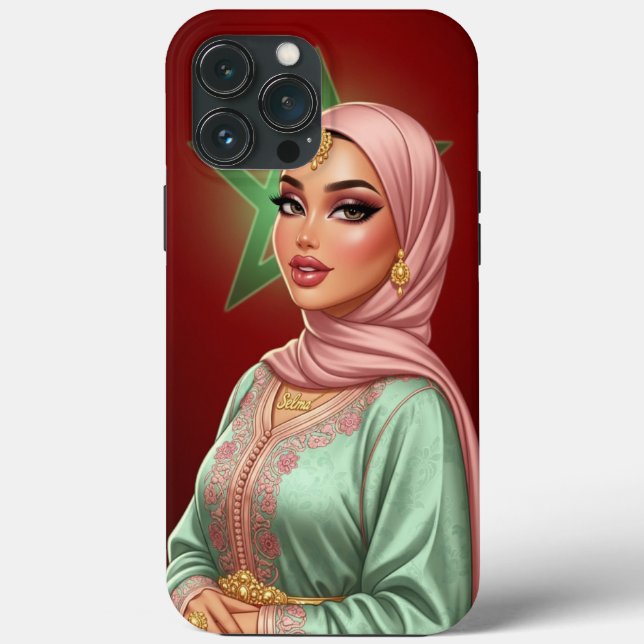 Capa de telefone Personalizada da Mulher Hijabi em (Verso)