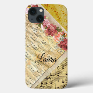 Capa de telefone personalizada das notas musicais