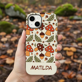 Capa de telefone personalizada de cogumelo e bolot