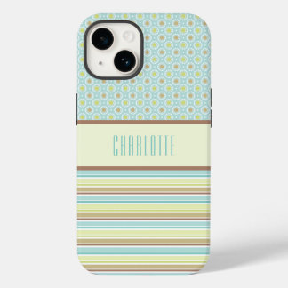 Capa de telefone personalizada de padrões de Verde