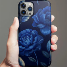 Capa de telefone Personalizada do Mar Flor Azul Pr