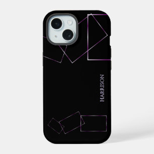 Capa de Telefone Personalizada Lilás Preto