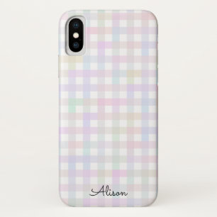 Capa de telefone Personalizada Pastel Rainbow Ging