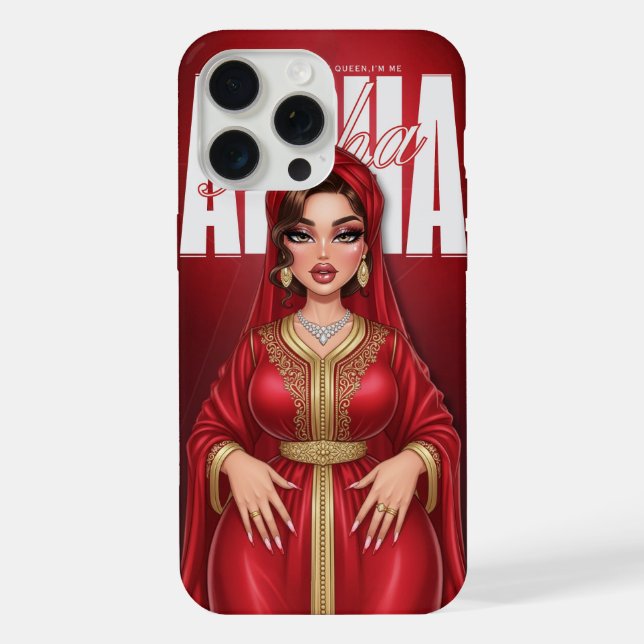 Capa de telefone Personalizada Rainha Diva Marroqu (Verso)