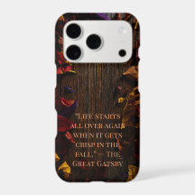 Capa de telefone personalizável de outono