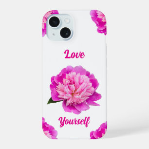Capa de Telefone Pink Peony Love Yourself
