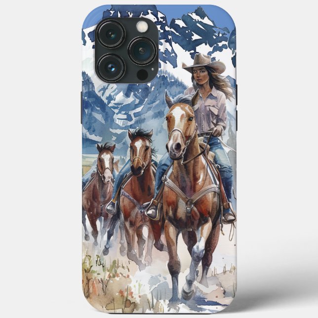 Capa de telefone pioneira da Cowgirl. (Verso)