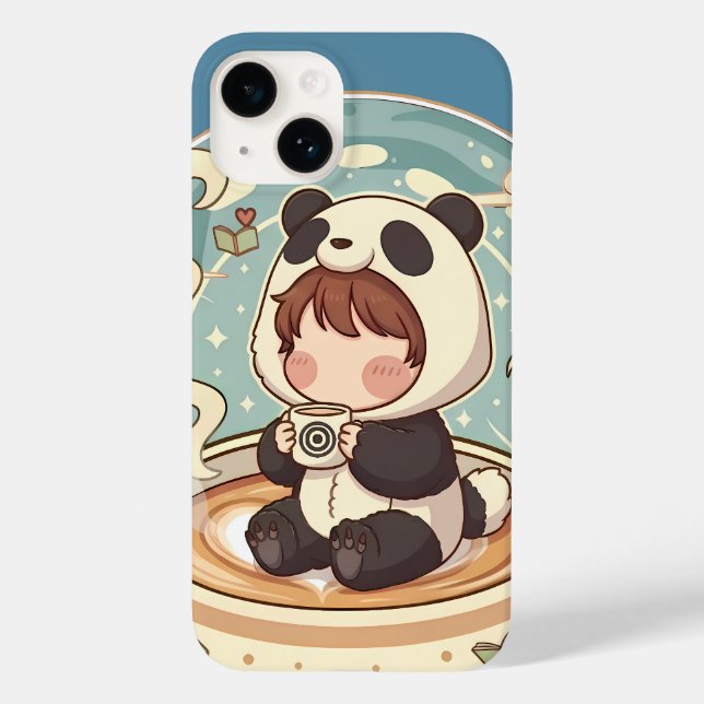Capa de Telefone Protetora Cozy Panda Brew (Verso)