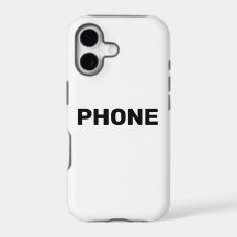 Capa de telefone que diz telefone