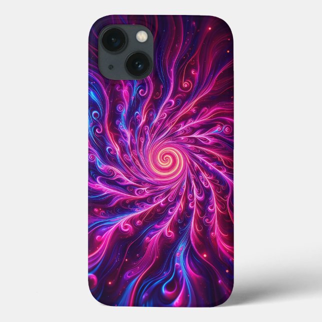 Capa de Telefone Redemoinho de Energia Rosa Vibran (Verso)