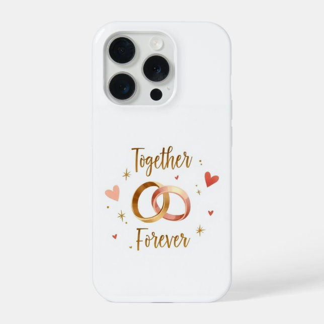 Capa de Telefone Romântica Para Sempre Juntos (Verso)