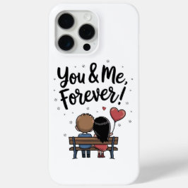 Capa de Telefone Romântica You & Me Forever