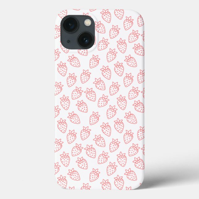 Capa de telefone Strawberry IPhone 13 (Verso)