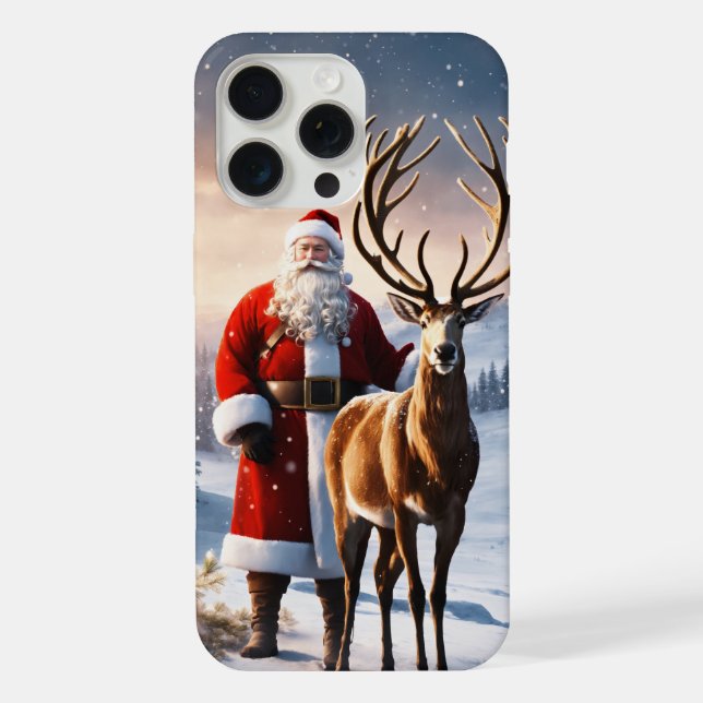 Capa de telefone tema Natal Iphone 15 pro max  (Verso)