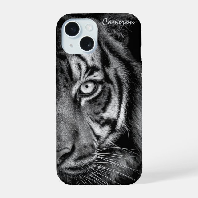Capa de telefone Tiger - Personalizável (Verso)