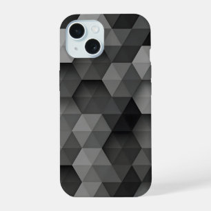 Capa de Telefone Triângulo Geométrico Cinza Escuro