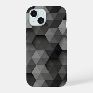 Capa de Telefone Triângulo Geométrico Cinza Escuro