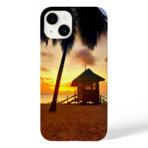 Capa de telefone Tropical Sunset Beach