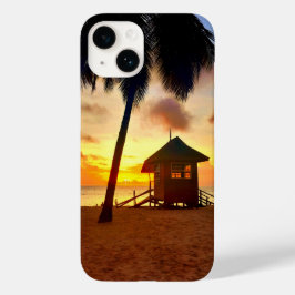 Capa de telefone Tropical Sunset Beach