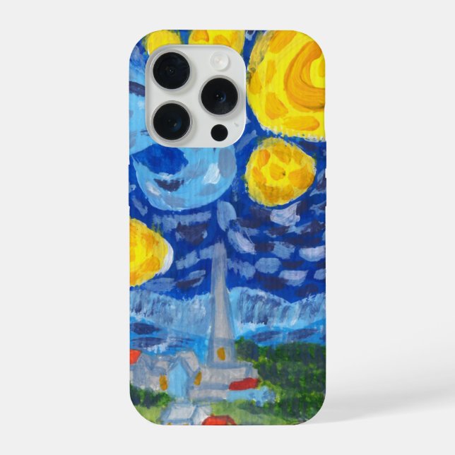 Capa de telefone Van Gogh, A Noite Estrelada (Verso)