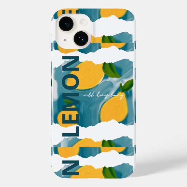 Capa de telefone - Verão inspirado - limão (Verso)
