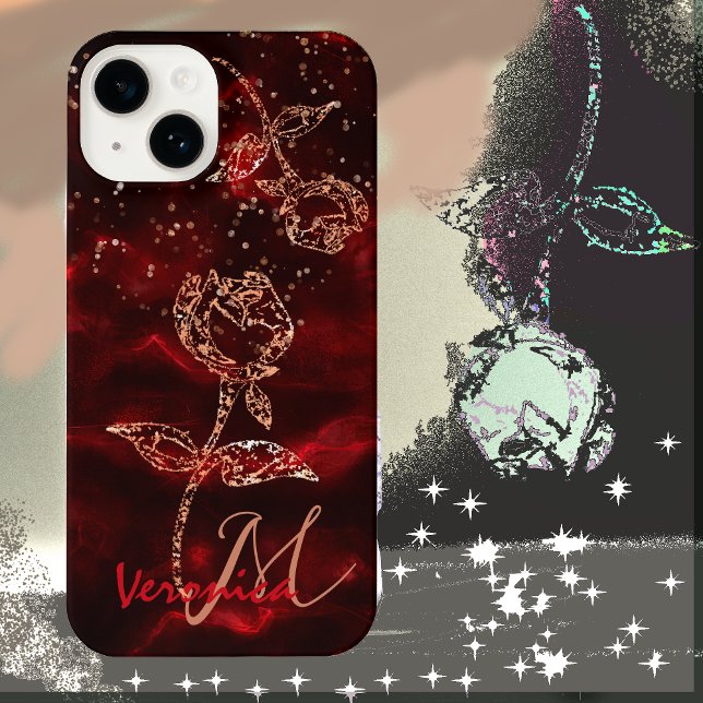 Capa de telefone Vermelha Elegante (Elegant Red Phone Cas)