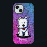 Capa de telefone Westie Heartbeat<br><div class="desc">Westie Terrier dog art por Contemporâneo PUP,  Kim Niles. © Kim Niles,  KiniArt™ - Todos os direitos reservados.</div>