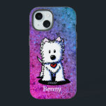 Capa de telefone Westie Heartbeat<br><div class="desc">Westie Terrier dog art por Contemporâneo PUP,  Kim Niles. © Kim Niles,  KiniArt™ - Todos os direitos reservados.</div>