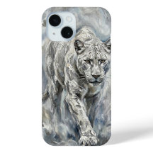 Capa de Telefone White Panther – Coleção Ethereal