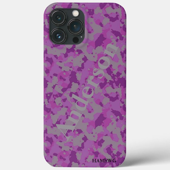 Capa de telefone Xtreme HAMbWG - Camuflagem Rosa C (Verso)