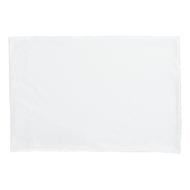 Capa de Travesseiro Branca Tamanho Padrão Simples (Frente)