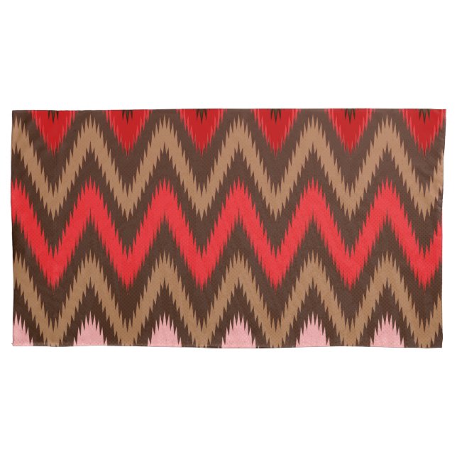 Capa de Travesseiro de Luxo Boho Zigzag (Frente-Esquerda)