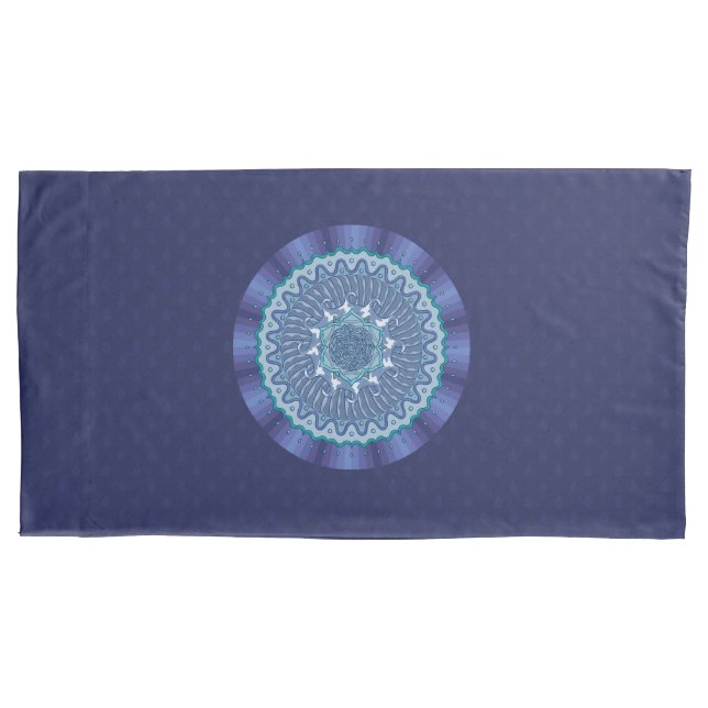 Capa de Travesseiro Mandala de Água (Frente)