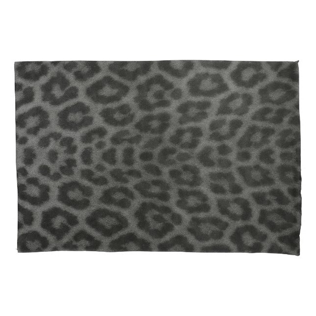 Capa de Travesseiro Textura de Pele de Leopardo  (Frente-Esquerda)