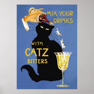 Capa de Vintage de Bitters Catz Poster