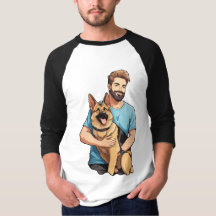 Capa do german shepherd Raglan T-Shirt