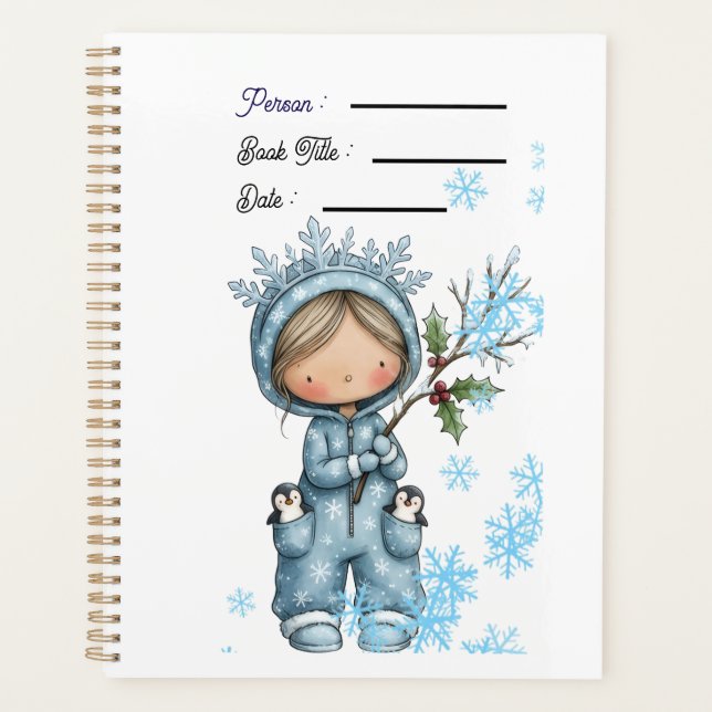 Capa do Livro Planejador de Dia de Neve (Frente)