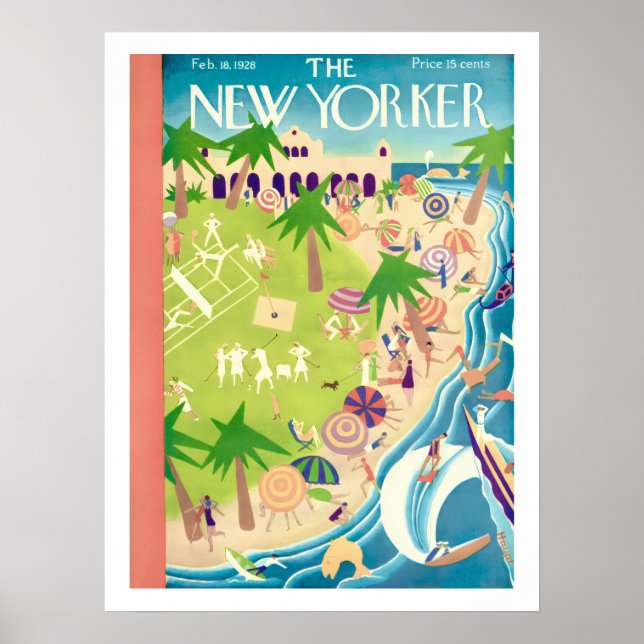 Capa do New Yorker Fevereiro 1928 Impressão (Frente)