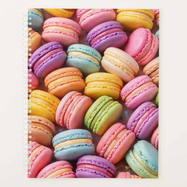 Capa do Planejador de Macarons Pastel  (Frente)