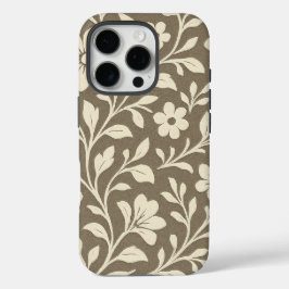 Capa elegante floral e botânica para iPhone Pro