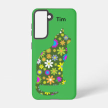 Capa Floral Feline para Samsung Galaxy
