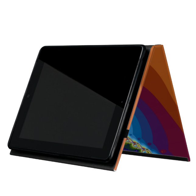 Capa iPad design do fractal do caso do iPad 2/3/4 de BECOYA (De pé)