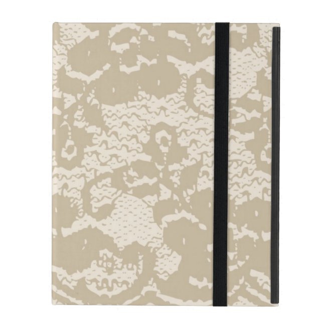 Capa iPad Laço bege (Frente fechado)