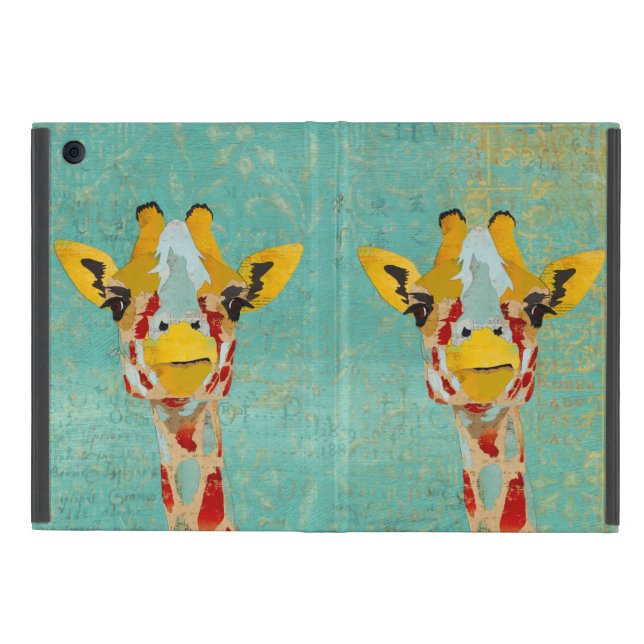 Capa iPad Mini Mala Dourada do Peeking Girafas iPad (Exterior)